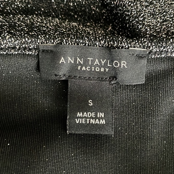 Ann Taylor Factory Sparkling black and silver cami - Picture 4 of 5